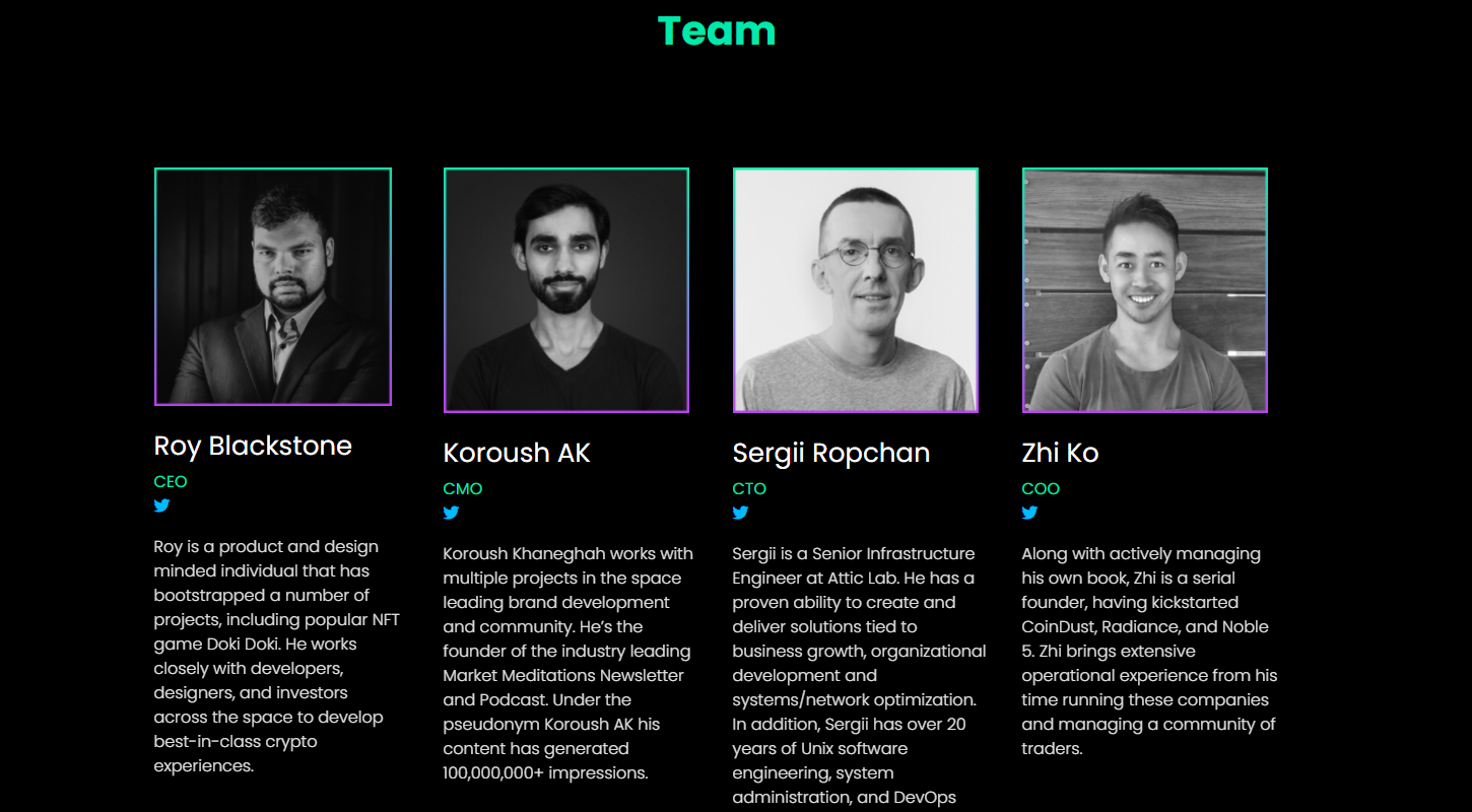 Đội ngũ phát triển của Solstarter.
