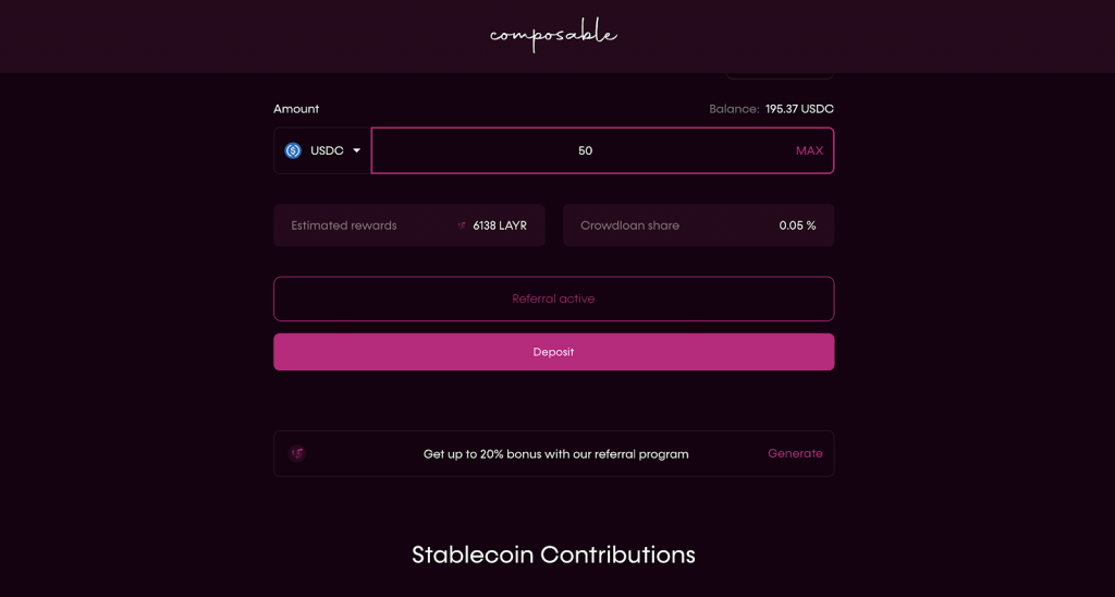 Huong dan tham gia Crowdloan Composable Finance bang Stablecoin - anh 12
