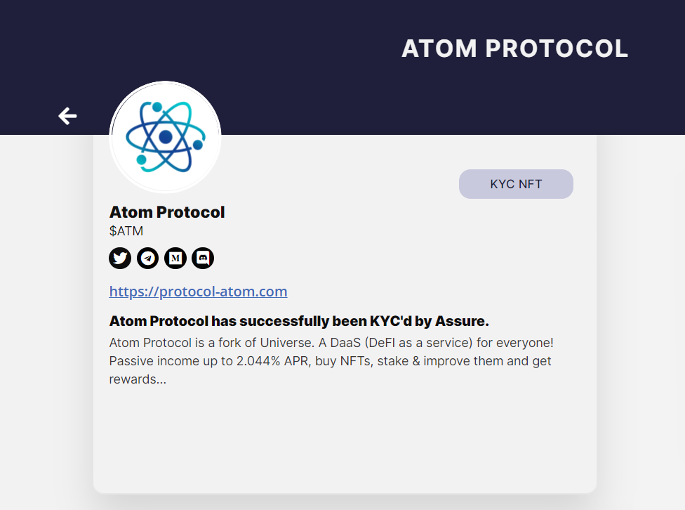 Du an Atom Protocol 