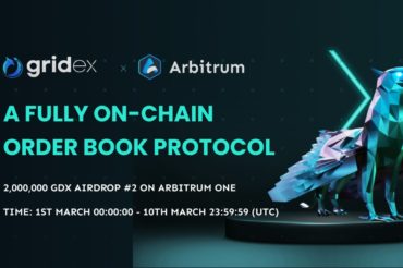 Giao thuc Gridex ra mat tren Arbitrum va su kien Airdrop dot hai vao ngay 01/03/2023 - anh 1